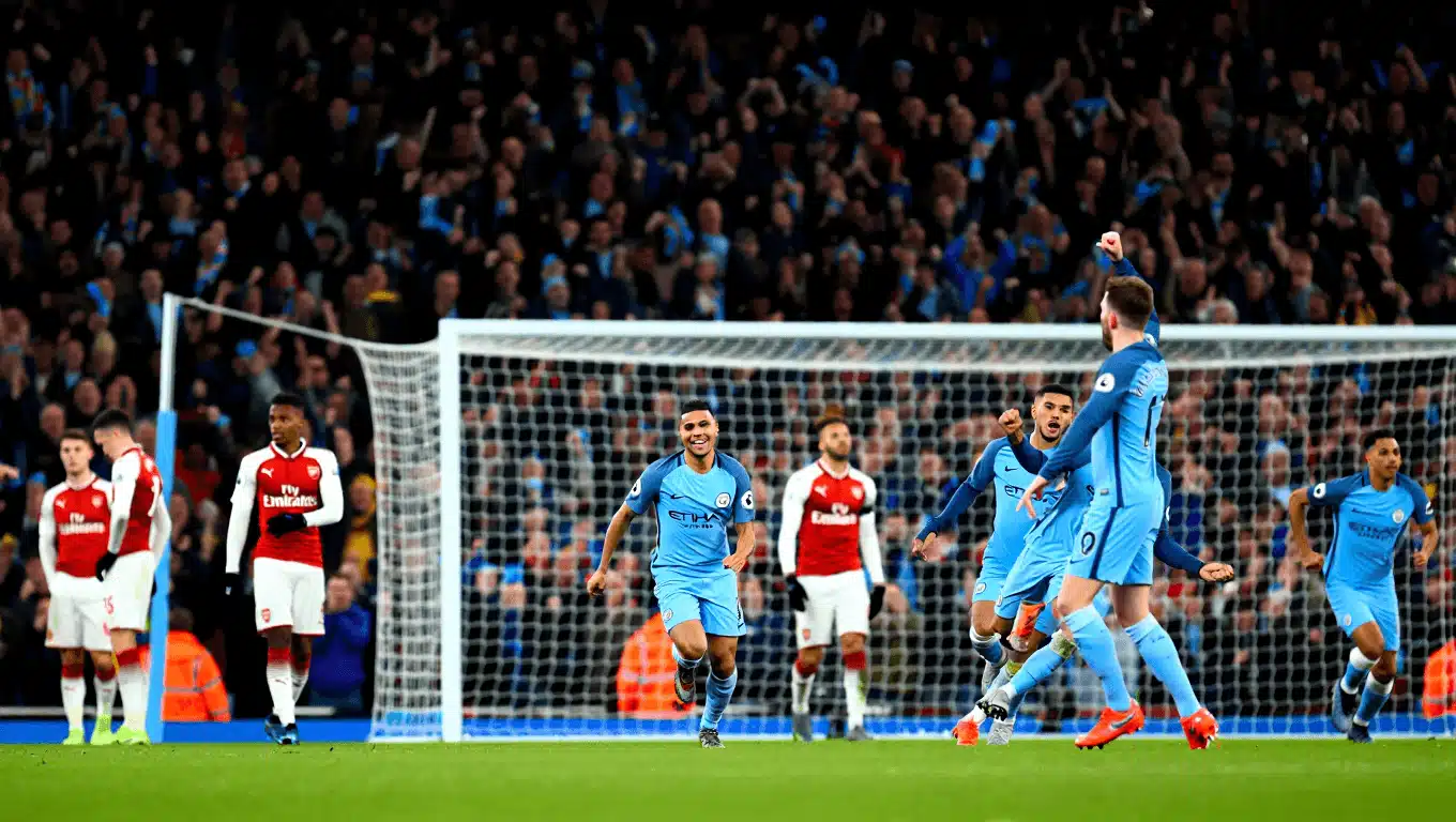 Premier League infuocata: il City batte l'Arsenal e ora è a -3